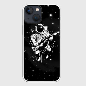 Чехол для iPhone 13 mini с принтом Cosmorock в Рязани,  |  | cosmonaut | cosmos | guitar | music | rock | space | spacesuit | star | гитара | звезда | космонавт | космос | музыка | скафандр