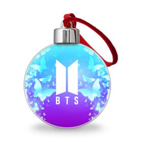 Ёлочный шар с принтом BTS BUTTERFLIES в Рязани, Пластик | Диаметр: 77 мм | bangtan boys | bt21 | bts | bts army | bts stickers | butterflies | j hope | jimin | jin | jungkook | k pop | rap monster | rapmon | suga | v | бабочки | бтс | корея | стикеры bts