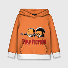 Детская толстовка 3D с принтом Pulp Fiction - Art 2 в Рязани, 100% полиэстер | двухслойный капюшон со шнурком для регулировки, мягкие манжеты на рукавах и по низу толстовки, спереди карман-кенгуру с мягким внутренним слоем | Тематика изображения на принте: art | film | movie | pulp fiction | tarantino | кино | криминальное чтиво | приколы | тарантино | фильмы