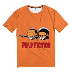 Мужская футболка 3D с принтом Pulp Fiction - Art 2 в Рязани, 100% полиэфир | прямой крой, круглый вырез горловины, длина до линии бедер | art | film | movie | pulp fiction | tarantino | кино | криминальное чтиво | приколы | тарантино | фильмы