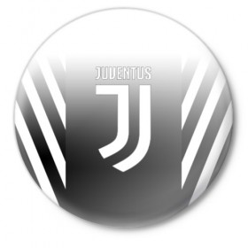 Значок с принтом JUVENTUS в Рязани,  металл | круглая форма, металлическая застежка в виде булавки | Тематика изображения на принте: cr7 | fc | football | football club | juve | juventus | ronaldo | sport | роналдо | спорт | спортивные | униформа | фирменные цвета | фк | футбол | футбольный клуб | ювентус