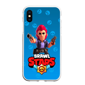 Чехол для iPhone XS Max матовый с принтом Brawl Stars 11 в Рязани, Силикон | Область печати: задняя сторона чехла, без боковых панелей | Тематика изображения на принте: android | brawl | brawl stars | clash | clash royale | game | royale | stars | андроид | игра | мобильные игры