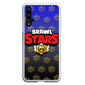 Чехол для Honor 20 с принтом Brawl Stars в Рязани, Силикон | Область печати: задняя сторона чехла, без боковых панелей | Тематика изображения на принте: brawl | brawl st | brawl stars | colt | logo | map | mobo | pattern | poco | shelly | stars | бравл | игра | игры | карта | кольт | лого | мобильные игры | патерн | паттерн | поко | старс | шелли