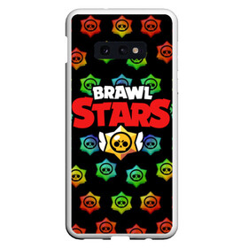 Чехол для Samsung S10E с принтом Brawl Stars в Рязани, Силикон | Область печати: задняя сторона чехла, без боковых панелей | brawl | brawl st | brawl stars | colt | logo | map | mobo | pattern | poco | shelly | stars | бравл | игра | игры | карта | кольт | лого | мобильные игры | патерн | паттерн | поко | старс | шелли