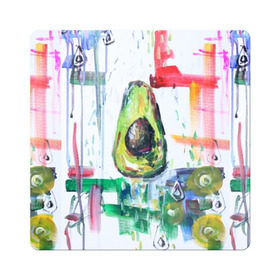 Магнит виниловый Квадрат с принтом Авокадо авангард в Рязани, полимерный материал с магнитным слоем | размер 9*9 см, закругленные углы | авокадо | веган | девушкам | здоровое питание | здоровье | люблю авокадо | овощи | пп | стильно | сыроед | фрукты