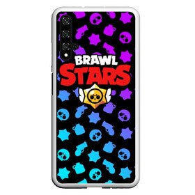 Чехол для Honor 20 с принтом BRAWL STARS в Рязани, Силикон | Область печати: задняя сторона чехла, без боковых панелей | Тематика изображения на принте: 8 bit | 8 бит | bibi | brawl stars | crow | el brown | leon | leon shark | max | mr.p | sally leon | shark | stars | virus | werewolf | акула | биби | вирус | ворон | леон | оборотень | пингвин