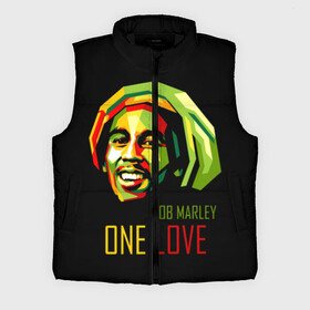 Мужской жилет утепленный 3D с принтом Боб Марли в Рязани,  |  | bob marley | one love | боб марли