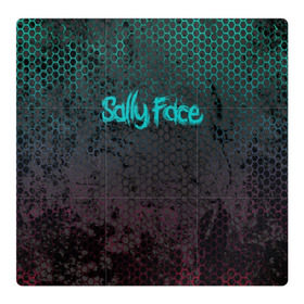 Магнитный плакат 3Х3 с принтом Sally Face (Соты). в Рязани, Полимерный материал с магнитным слоем | 9 деталей размером 9*9 см | face | game | horror | larry | sally | sally face | sanity s fall | игра | ларри | мальчик с протезом | салли | салли фейс | ужасы