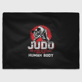 Плед 3D с принтом Judo в Рязани, 100% полиэстер | закругленные углы, все края обработаны. Ткань не мнется и не растягивается | guruma | judo | kata otoshi | бой | борьба | дзюдзюцу | дзюдо | кимоно | мотивация | мягкий | приемы | путь | сила | скорость | спорт | стиль | татами | япония