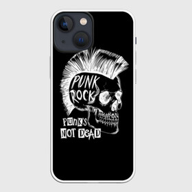 Чехол для iPhone 13 mini с принтом Панки не умирают в Рязани,  |  | dude | guy | illustration | mohawk | music | negative | punk rock | punks | retro | skull | style | vintage | винтаж | иллюстрация | ирокез | музыка | негатив | панк рок | панки | парень | ретро | стиль | череп | чувак