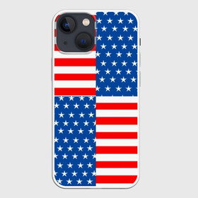 Чехол для iPhone 13 mini с принтом США в Рязани,  |  | flag | stars | usa | usa flag | америка | американский флаг | звезды | надписи | полосы | сша | флаг | флаг сша