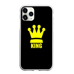 Чехол для iPhone 11 Pro матовый с принтом King в Рязани, Силикон |  | king | король | корона | прикол | шахматы