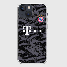 Чехол для iPhone 13 mini с принтом Bayern away gk 18 19 в Рязани,  |  | bayern | champions league | germany | munchen | бавария | германия | левандовски | лига чемпинов | мюнхен | нойер | рибери | роббен