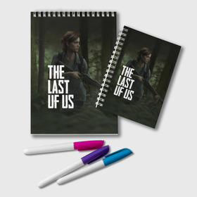 Блокнот с принтом THE LAST OF US в Рязани, 100% бумага | 48 листов, плотность листов — 60 г/м2, плотность картонной обложки — 250 г/м2. Листы скреплены удобной пружинной спиралью. Цвет линий — светло-серый
 | gamer | player | stels | the last of us | the last of us part 2 | бегун | джоэл | каннибалы | охотники | сталкер | топляк | цикады | щелкун | элли