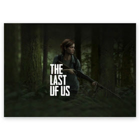 Поздравительная открытка с принтом THE LAST OF US в Рязани, 100% бумага | плотность бумаги 280 г/м2, матовая, на обратной стороне линовка и место для марки
 | gamer | player | stels | the last of us | the last of us part 2 | бегун | джоэл | каннибалы | охотники | сталкер | топляк | цикады | щелкун | элли