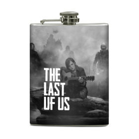 Фляга с принтом THE LAST OF US в Рязани, металлический корпус | емкость 0,22 л, размер 125 х 94 мм. Виниловая наклейка запечатывается полностью | Тематика изображения на принте: gamer | player | stels | the last of us | the last of us part 2 | бегун | джоэл | каннибалы | охотники | сталкер | топляк | цикады | щелкун | элли