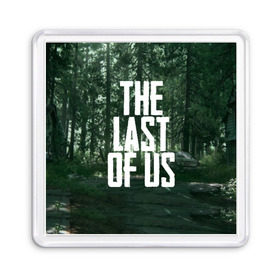 Магнит 55*55 с принтом THE LAST OF US в Рязани, Пластик | Размер: 65*65 мм; Размер печати: 55*55 мм | Тематика изображения на принте: gamer | player | stels | the last of us | the last of us part 2 | бегун | джоэл | каннибалы | охотники | сталкер | топляк | цикады | щелкун | элли