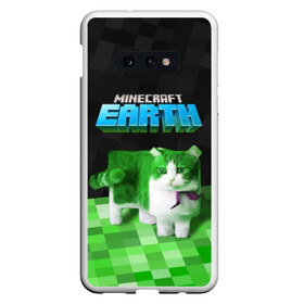 Чехол для Samsung S10E с принтом Minecraft EARTH - Котик в Рязани, Силикон | Область печати: задняя сторона чехла, без боковых панелей | Тематика изображения на принте: craft | creeper | earth | game | green | logo | mine | minecraft | mobile | online | world | зеленый | земля | зомби | игра | крипер | лого | майкрафт | майнкрафт | мир | мобайл | онлайн | планета | синий | текстура