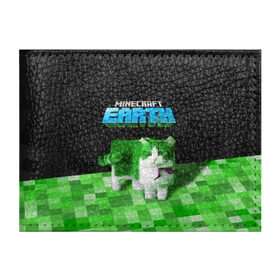 Обложка для студенческого билета с принтом Minecraft EARTH - Котик в Рязани, натуральная кожа | Размер: 11*8 см; Печать на всей внешней стороне | craft | creeper | earth | game | green | logo | mine | minecraft | mobile | online | world | зеленый | земля | зомби | игра | крипер | лого | майкрафт | майнкрафт | мир | мобайл | онлайн | планета | синий | текстура