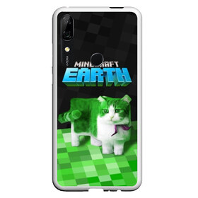 Чехол для Honor P Smart Z с принтом Minecraft EARTH - Котик в Рязани, Силикон | Область печати: задняя сторона чехла, без боковых панелей | craft | creeper | earth | game | green | logo | mine | minecraft | mobile | online | world | зеленый | земля | зомби | игра | крипер | лого | майкрафт | майнкрафт | мир | мобайл | онлайн | планета | синий | текстура