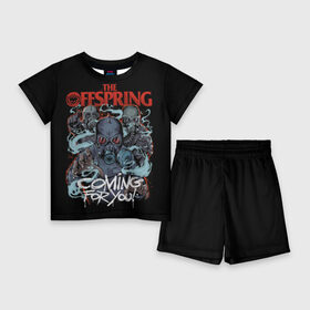 Детский костюм с шортами 3D с принтом Offspring в Рязани,  |  | offspring | ofspring | punk | rock | the offspring | группы | музыка | офспринг | оффспринг | панк | рок