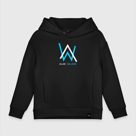 Детское худи Oversize хлопок с принтом ALAN WALKER в Рязани, френч-терри — 70% хлопок, 30% полиэстер. Мягкий теплый начес внутри —100% хлопок | боковые карманы, эластичные манжеты и нижняя кромка, капюшон на магнитной кнопке | alan walker | aw | electro | electro music | music | алан уокер | музыка | музыкант | электро | электронная музыка