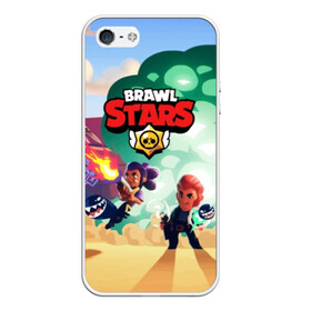 Чехол для iPhone 5/5S матовый с принтом BRAWL STARS в Рязани, Силикон | Область печати: задняя сторона чехла, без боковых панелей | brawl | bull | colt | crow | el primo | game | games | leon | moba | online | penny | poco | shelly | spike | star | stars | wanted | брав | бравл | браво | звезда | звезды | игра | игры | лого | моба | онлайн | старс