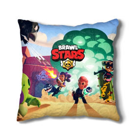 Подушка 3D с принтом BRAWL STARS в Рязани, наволочка – 100% полиэстер, наполнитель – холлофайбер (легкий наполнитель, не вызывает аллергию). | состоит из подушки и наволочки. Наволочка на молнии, легко снимается для стирки | brawl | bull | colt | crow | el primo | game | games | leon | moba | online | penny | poco | shelly | spike | star | stars | wanted | брав | бравл | браво | звезда | звезды | игра | игры | лого | моба | онлайн | старс