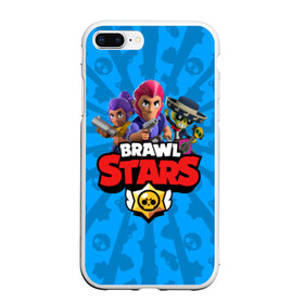 Чехол для iPhone 7Plus/8 Plus матовый с принтом BRAWL STARS в Рязани, Силикон | Область печати: задняя сторона чехла, без боковых панелей | android | brawl stars | bull | colt | games | mobile game | stars | берли | бо | брок | ворон | джесси | динамайк | дэррил | игры | кольт | леон | мобильные игры | мортис | нита | пайпер | пенни | поко | пэм | рикошет | спайк | тара | фрэн