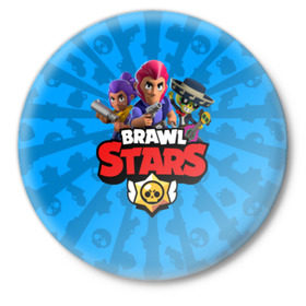 Значок с принтом BRAWL STARS в Рязани,  металл | круглая форма, металлическая застежка в виде булавки | android | brawl stars | bull | colt | games | mobile game | stars | берли | бо | брок | ворон | джесси | динамайк | дэррил | игры | кольт | леон | мобильные игры | мортис | нита | пайпер | пенни | поко | пэм | рикошет | спайк | тара | фрэн