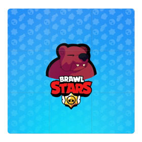 Магнитный плакат 3Х3 с принтом Bear - BRAWL STARS в Рязани, Полимерный материал с магнитным слоем | 9 деталей размером 9*9 см | Тематика изображения на принте: bear | brawl | bull | colt | crow | el primo | game | games | leon | moba | online | penny | poco | shelly | spike | star | stars | wanted | брав | бравл | браво | звезда | звезды | игра | игры | моба | онлайн | старс