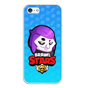 Чехол для iPhone 5/5S матовый с принтом Mortis - BRAWL STARS в Рязани, Силикон | Область печати: задняя сторона чехла, без боковых панелей | brawl | bull | colt | crow | el primo | game | games | leon | moba | mortis | online | penny | poco | shelly | spike | star | stars | wanted | брав | бравл | браво | звезда | звезды | игра | игры | моба | онлайн | старс