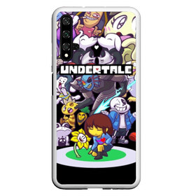 Чехол для Honor 20 с принтом UNDERTALE в Рязани, Силикон | Область печати: задняя сторона чехла, без боковых панелей | annoying | asriel | chara | dog | frisk | game | games | papyrus | sans | tale | under | undertale | азриэль | андертейл | игра | игры | надоедливая | надоедливые | папирус | санс | собака | собаки | фриск | чара