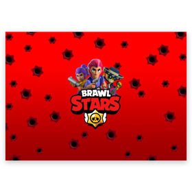 Поздравительная открытка с принтом BRAWL STARS - COLT в Рязани, 100% бумага | плотность бумаги 280 г/м2, матовая, на обратной стороне линовка и место для марки
 | Тематика изображения на принте: android | brawl stars | bull | colt | games | mobile game | stars | берли | бо | брок | ворон | джесси | динамайк | дэррил | игры | кольт | леон | мобильные игры | мортис | нита | пайпер | пенни | поко | пэм | рикошет | спайк | тара | фрэн