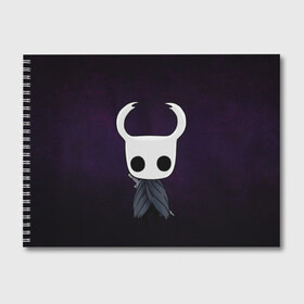 Альбом для рисования с принтом Hollow Knight в Рязани, 100% бумага
 | матовая бумага, плотность 200 мг. | Тематика изображения на принте: hollow knight | детская | для детей | игра | компьютерная игра | королевство | рыцарь | темный рыцарь | холлов кнайт | экшен