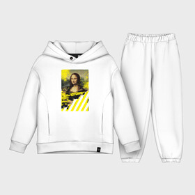 Детский костюм хлопок Oversize с принтом mona lisa в Рязани,  |  | impressionism off white | mona lisa | off white | off white купить | off white мужской | off white цена