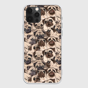 Чехол для iPhone 12 Pro Max с принтом Мопсы в Рязани, Силикон |  | animal | attractive face | breed | cute | dog | eyes | funny | look | pug | puppy | взгляд | глаза | животное | забавный | милый | мопс | порода | собака | щенок