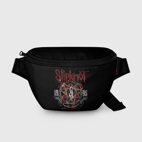 Поясная сумка 3D с принтом Slipknot в Рязани, 100% полиэстер | плотная ткань, ремень с регулируемой длиной, внутри несколько карманов для мелочей, основное отделение и карман с обратной стороны сумки застегиваются на молнию | band | corey taylor | jim root | metal | mick thomson | music | official | альтернативный | глэм | готик | гранж | метал | музыка | пост | рок | слипкнот | хард