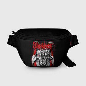 Поясная сумка 3D с принтом Slipknot в Рязани, 100% полиэстер | плотная ткань, ремень с регулируемой длиной, внутри несколько карманов для мелочей, основное отделение и карман с обратной стороны сумки застегиваются на молнию | band | corey taylor | jim root | metal | mick thomson | music | official | альтернативный | глэм | готик | гранж | метал | музыка | пост | рок | слипкнот | хард