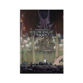 Обложка для паспорта матовая кожа с принтом HOLLOW KNIGHT в Рязани, натуральная матовая кожа | размер 19,3 х 13,7 см; прозрачные пластиковые крепления | game | games | hallownest | hollow knight | безымянный рыцарь | бои | враги | заброшенное королевство | игра | исследование | компьютерная игра | насекомые | персонаж | поиск | приключения | секреты