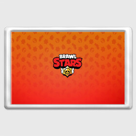 Магнит 45*70 с принтом Brawl Stars. в Рязани, Пластик | Размер: 78*52 мм; Размер печати: 70*45 | 3d | brawl stars | moba | pattern | red | абстракция | бравл старс | геометрия | жанр | игра | красный | лого | логотип | надпись | паттерн | текстура