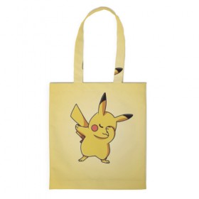 Сумка 3D повседневная с принтом Pikachu Pika Pika в Рязани, 100% полиэстер | Плотность: 200 г/м2; Размер: 34×35 см; Высота лямок: 30 см | pika | pikachu | аниме | детская | детям | игры | молния | мышка | мышь | пика | пикачу | покемон | покемоны