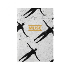 Обложка для паспорта матовая кожа с принтом Muse в Рязани, натуральная матовая кожа | размер 19,3 х 13,7 см; прозрачные пластиковые крепления | 