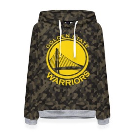 Женская толстовка 3D с принтом Golden State Warriors camo в Рязани, 100% полиэстер  | двухслойный капюшон со шнурком для регулировки, мягкие манжеты на рукавах и по низу толстовки, спереди карман-кенгуру с мягким внутренним слоем. | golden state | golden state warriors | nba | warriors | баскетбол | голден стэйт | голден стэйт уорриорз | камуфляж | нба | спорт | уорриорз camo | хаки