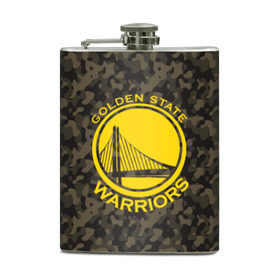 Фляга с принтом Golden State Warriors camo в Рязани, металлический корпус | емкость 0,22 л, размер 125 х 94 мм. Виниловая наклейка запечатывается полностью | Тематика изображения на принте: golden state | golden state warriors | nba | warriors | баскетбол | голден стэйт | голден стэйт уорриорз | камуфляж | нба | спорт | уорриорз camo | хаки