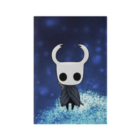 Обложка для паспорта матовая кожа с принтом Рыцарь - HOLLOW KNIGHT в Рязани, натуральная матовая кожа | размер 19,3 х 13,7 см; прозрачные пластиковые крепления | game | games | ghosts | godmaster | hollow | hornet | knight | metroidvania | silksong | zote | гримм | зот | игра | игры | квиррел | найт | песня | полый | призраки | пустой | рыцарь | силксонг | холлоу | хорнет | шелк