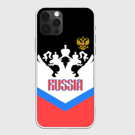 Чехол для iPhone 12 Pro Max с принтом HOCKEY RUSSIA в Рязани, Силикон |  | hockey | russia | sport | герб | надписи | россия | сборная хоккея | символика | спорт | спортсмен | триколор | форма | хоккей | чемпионат | я русский