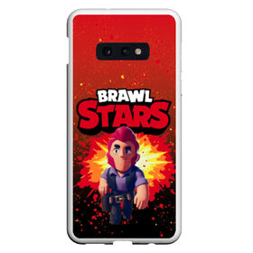 Чехол для Samsung S10E с принтом Brawl Stars Colt в Рязани, Силикон | Область печати: задняя сторона чехла, без боковых панелей | boom | brawl | brawl st | brawl stars | colt | logo | map | mobo | pattern | poco | shelly | stars | бравл | взрыв | игра | игры | карта | кольт | лого | мобильные игры | патерн | паттерн | поко | старс | шелли