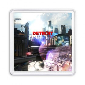 Магнит 55*55 с принтом DETROIT:BECOME HUMAN в Рязани, Пластик | Размер: 65*65 мм; Размер печати: 55*55 мм | Тематика изображения на принте: action | ai | android | connor | dbhpk19 | detroit become human | game | rk 800 | rk 900 | андроиды | детектив | игра | игры | интерактивное кино | кара | коннор | логотип | маркус | роботы | фирменный стиль | экшн