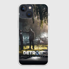 Чехол для iPhone 13 mini с принтом DETROIT:BECOME HUMAN в Рязани,  |  | action | ai | android | connor | dbhpk19 | detroit become human | game | rk 800 | rk 900 | андроиды | детектив | игра | игры | интерактивное кино | кара | коннор | логотип | маркус | роботы | фирменный стиль | экшн